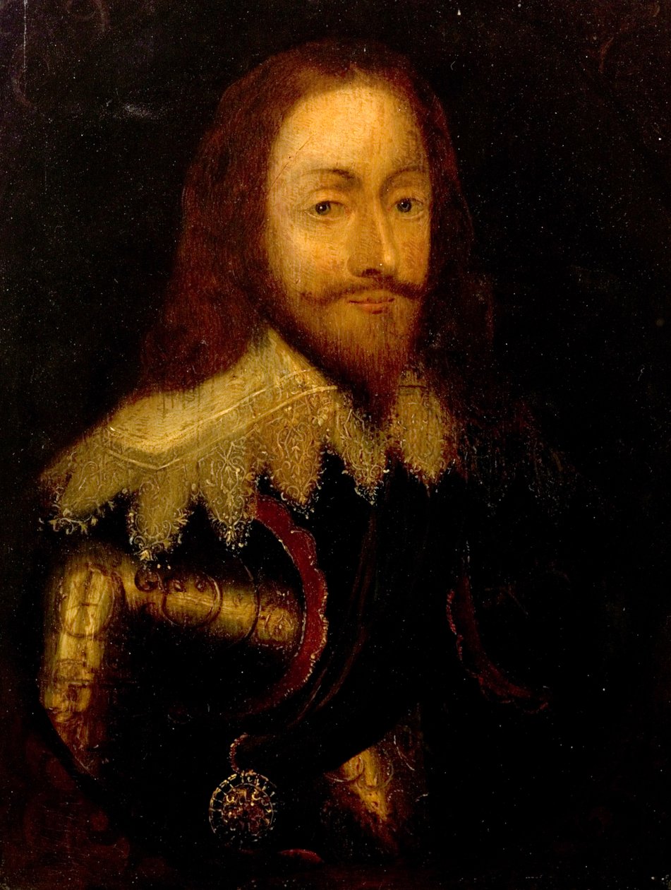 Karol I, w zbroi noszącej Order Ostu autorstwa Anthony van Dyck
