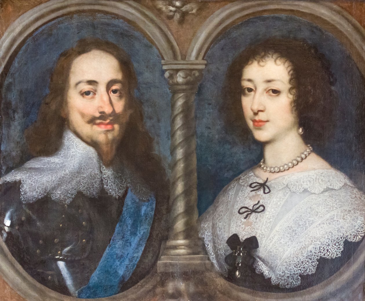 Karol I z Anglii i Henrietta z Francji (malarstwo) autorstwa Anthony van Dyck