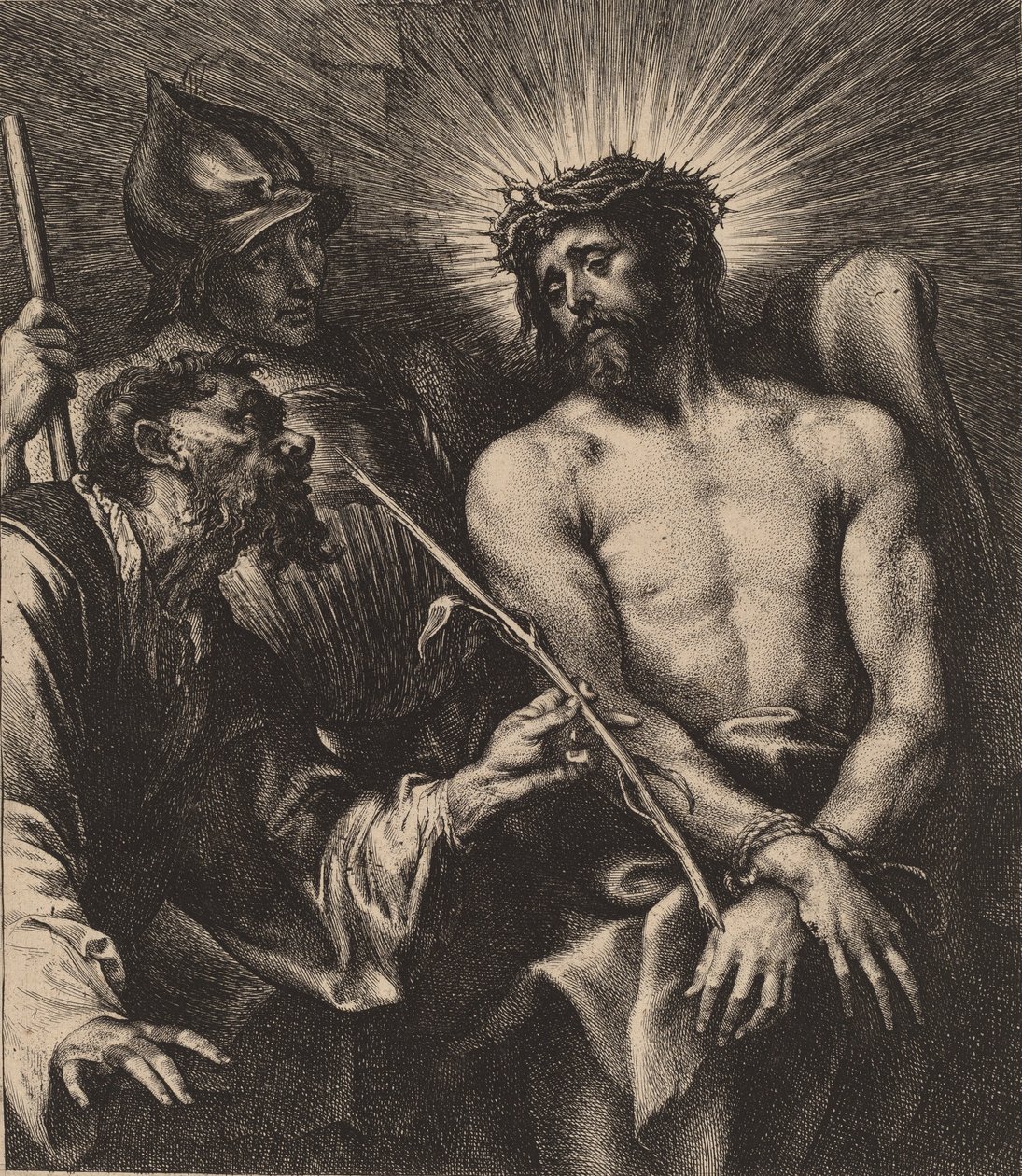 Chrystus ukoronowany cierniem, prawdopodobnie 1630 r. autorstwa Anthony van Dyck