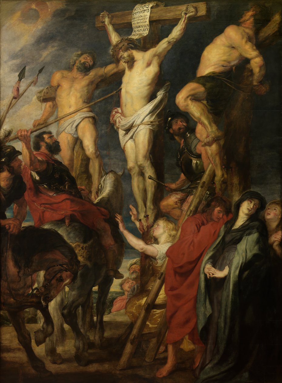Chrystus na krzyżu, "Le coup de lance autorstwa Anthony van Dyck