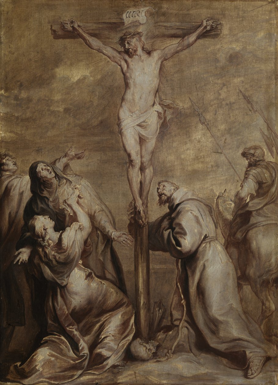 Ukrzyżowanie ze św. Franciszkiem, 1630-32 autorstwa Anthony van Dyck
