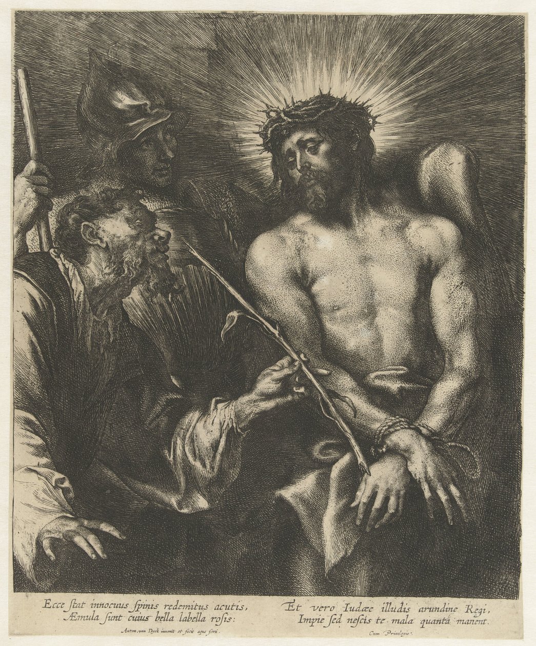 Naśmiewanie się z Chrystusa Ecce Homo autorstwa Anthony van Dyck