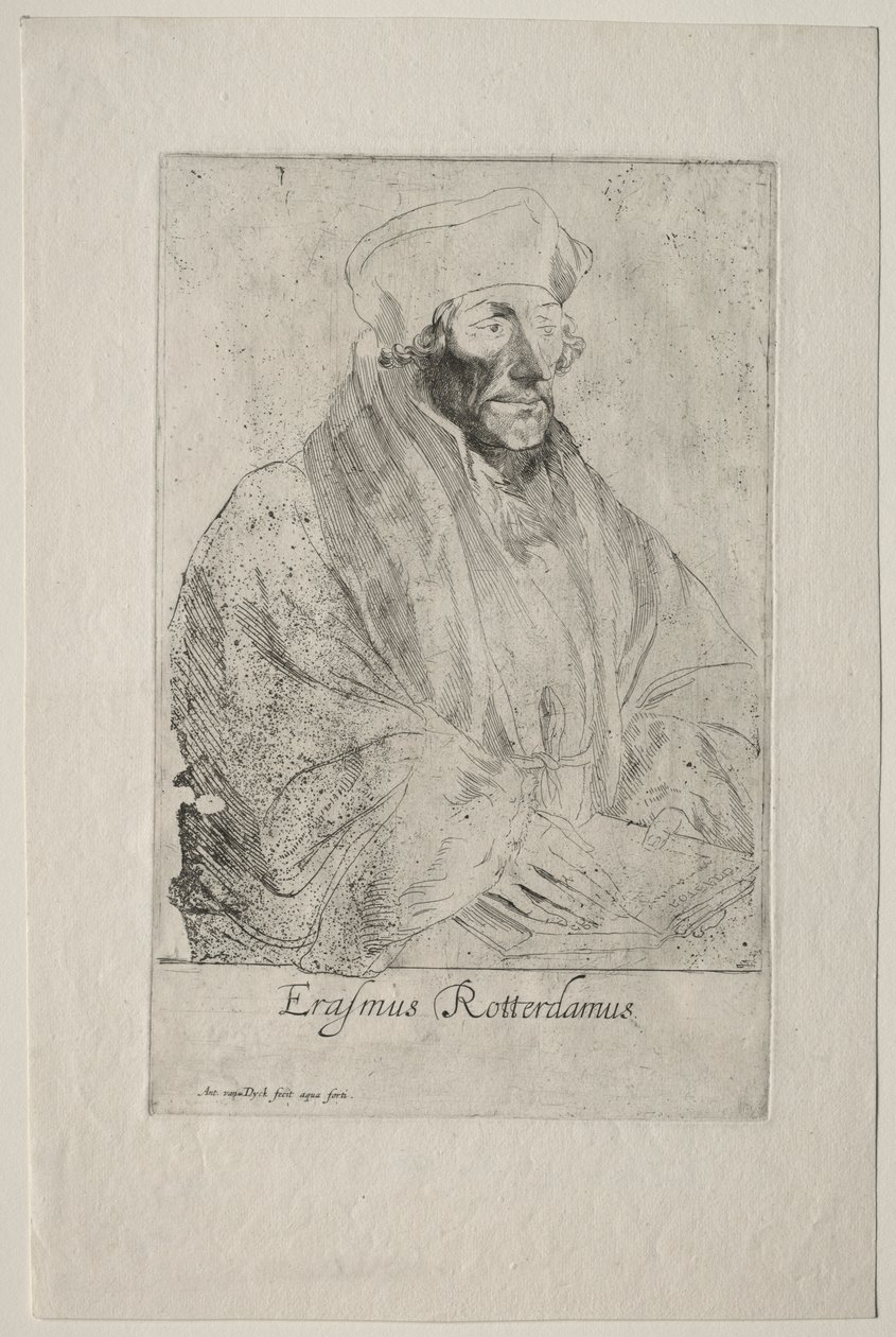Desiderius Erazm z Rotterdamu autorstwa Anthony van Dyck