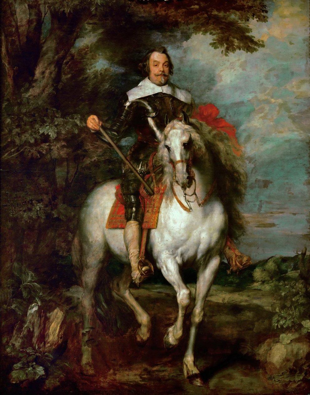 Portret konny Francisco de Moncada 15861635, markiza Aytony i hrabiego Ossuny autorstwa Anthony van Dyck