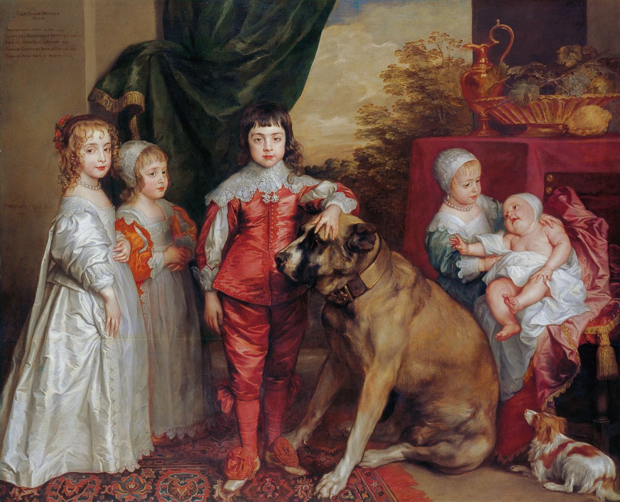 Pięcioro najstarszych dzieci Karola I autorstwa Anthony van Dyck