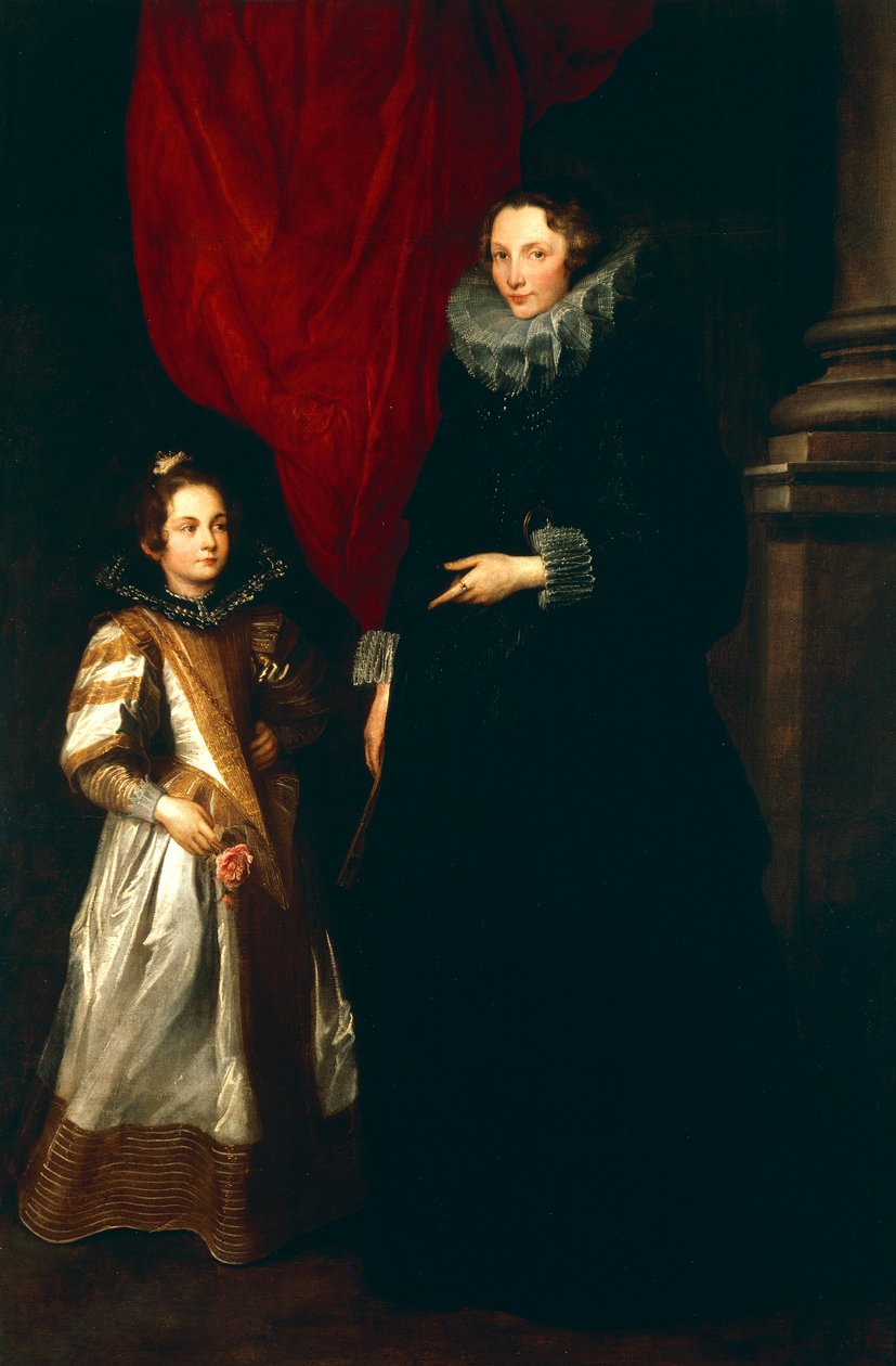 Жеронима Бриньол Сэлл охинполитойгоо хамт autorstwa Anthony van Dyck