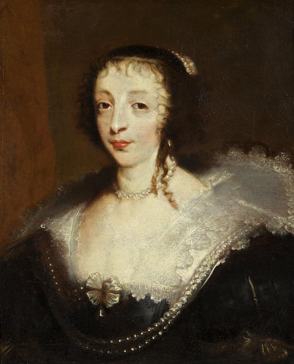 Henrietta Maria, królowa Karola I, ok. 1630 (olej na płótnie) autorstwa Anthony van Dyck