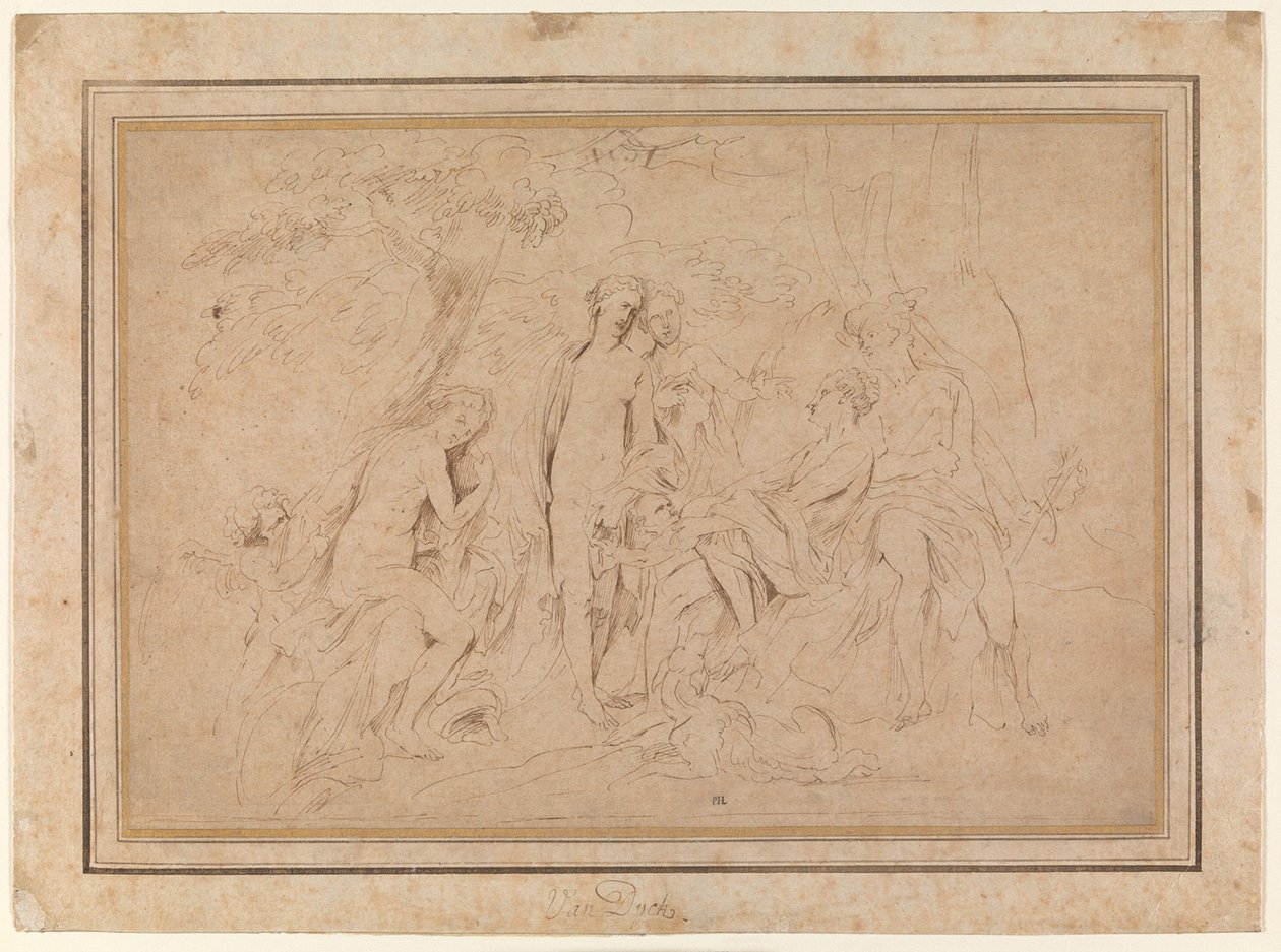 Werdykt z Paryża autorstwa Anthony van Dyck