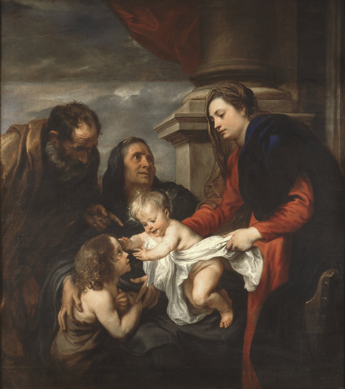 Święta Rodzina ze św. Elżbietą i św. 1621-25 autorstwa Anthony van Dyck