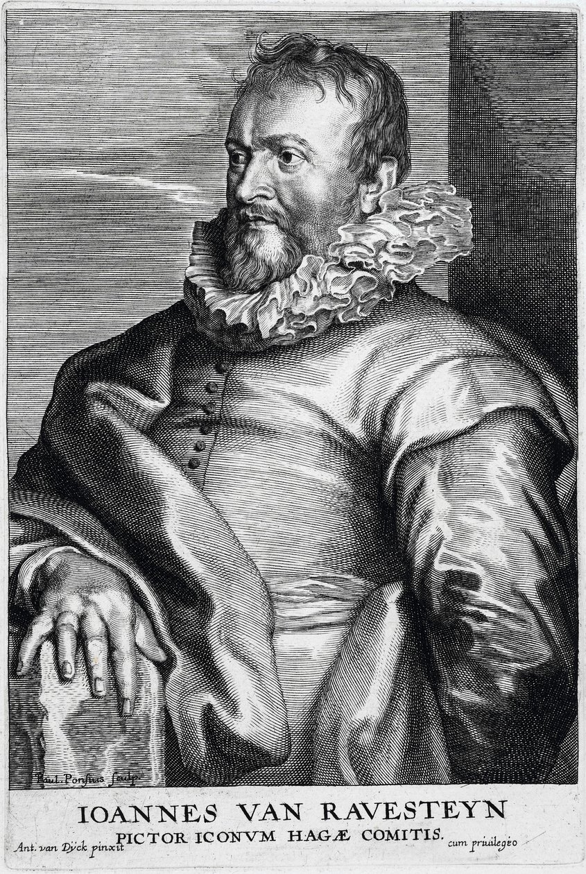 Ioannes van Ravesteyn - Pictor Iconvm Hagae Comitis autorstwa Anthony van Dyck