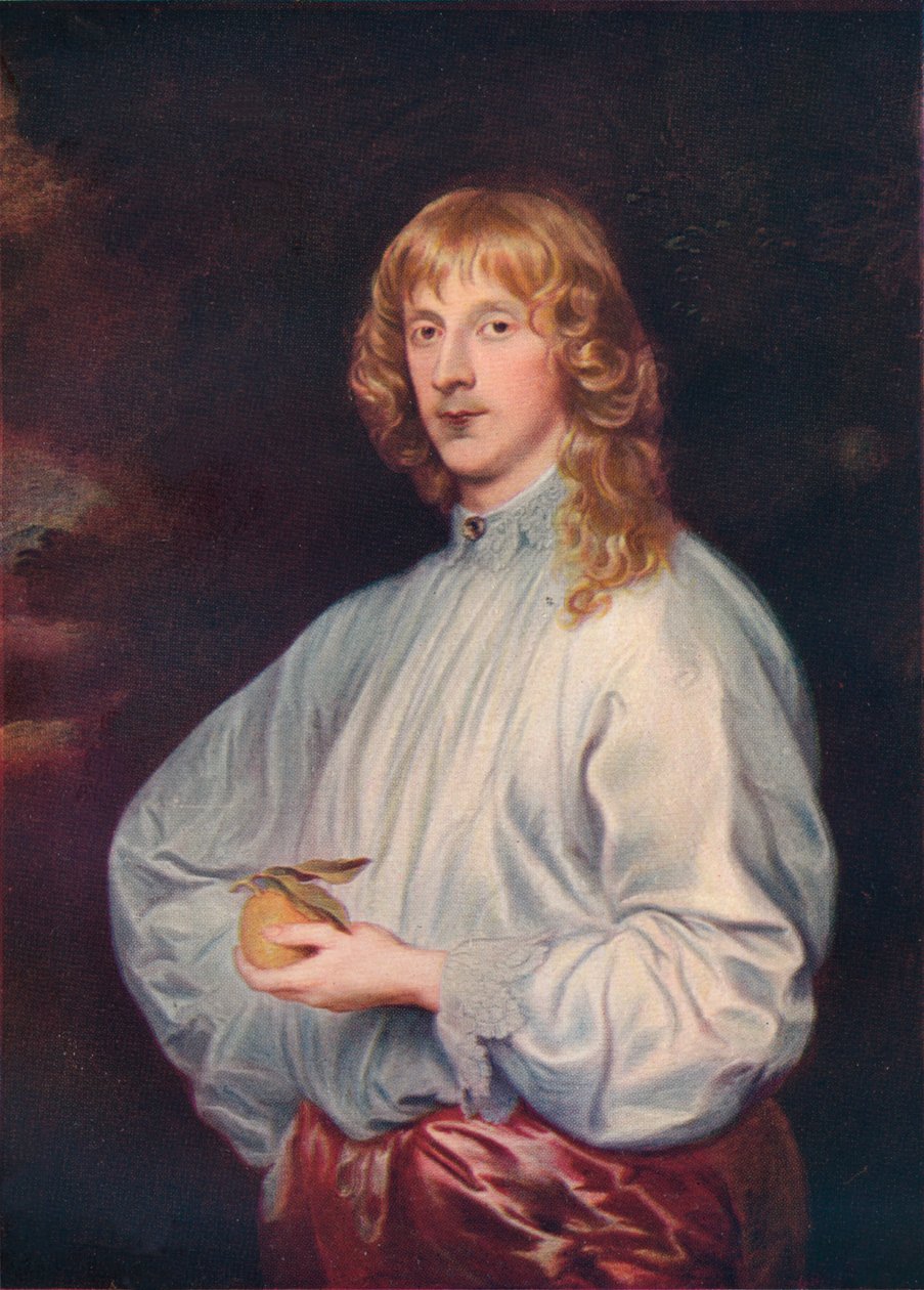 James Stuart, książę Richmond i Lennox ze swoimi atrybutami, 1634 autorstwa Anthony van Dyck