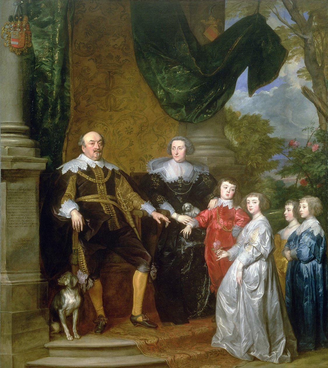 Jan, hrabia Nassau z rodziną, 1634 autorstwa Anthony van Dyck