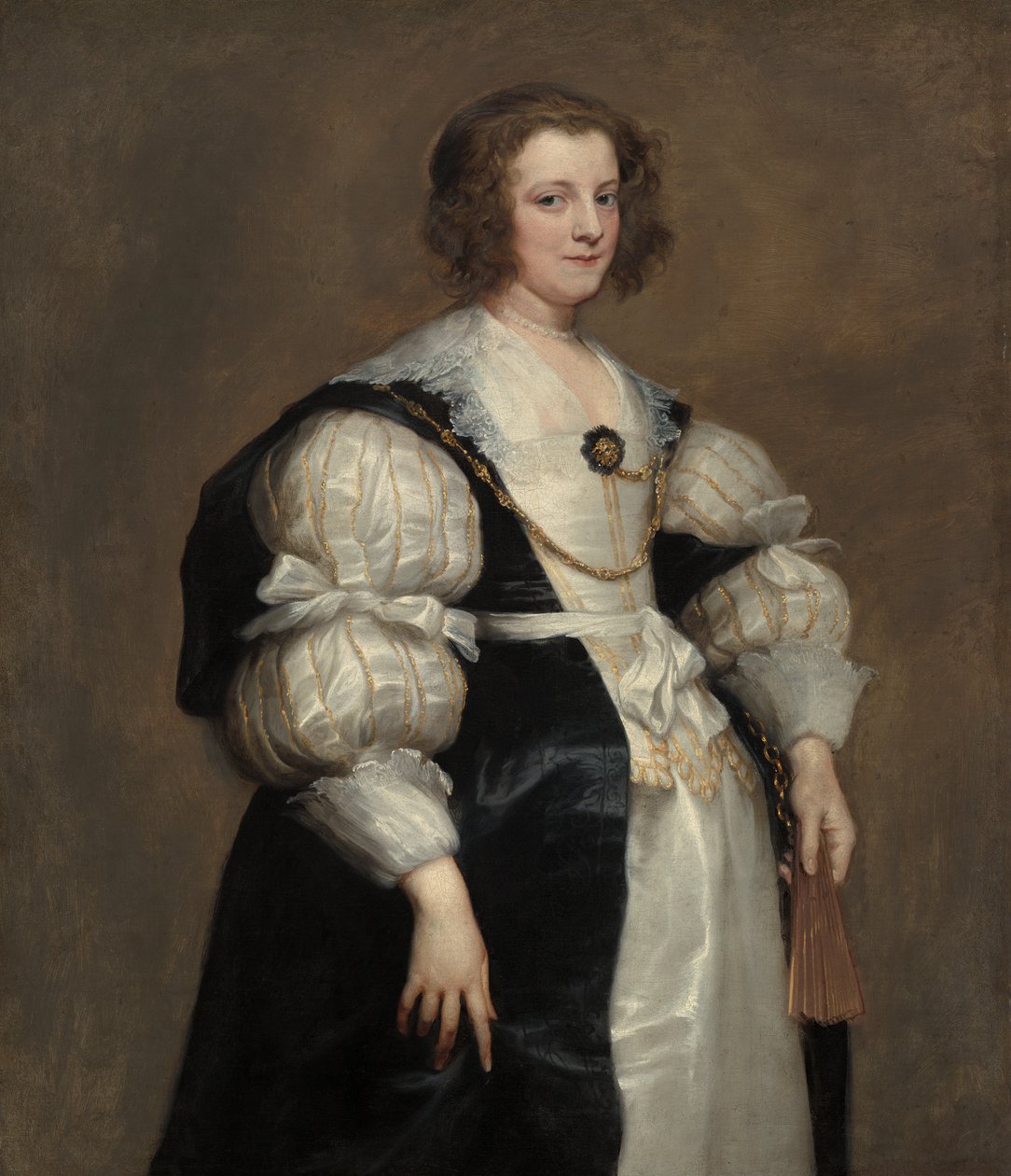 Dama z wachlarzem autorstwa Anthony van Dyck