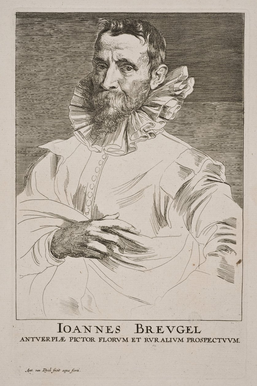 Portret autorstwa Jana Brueghela Starszego autorstwa Anthony van Dyck