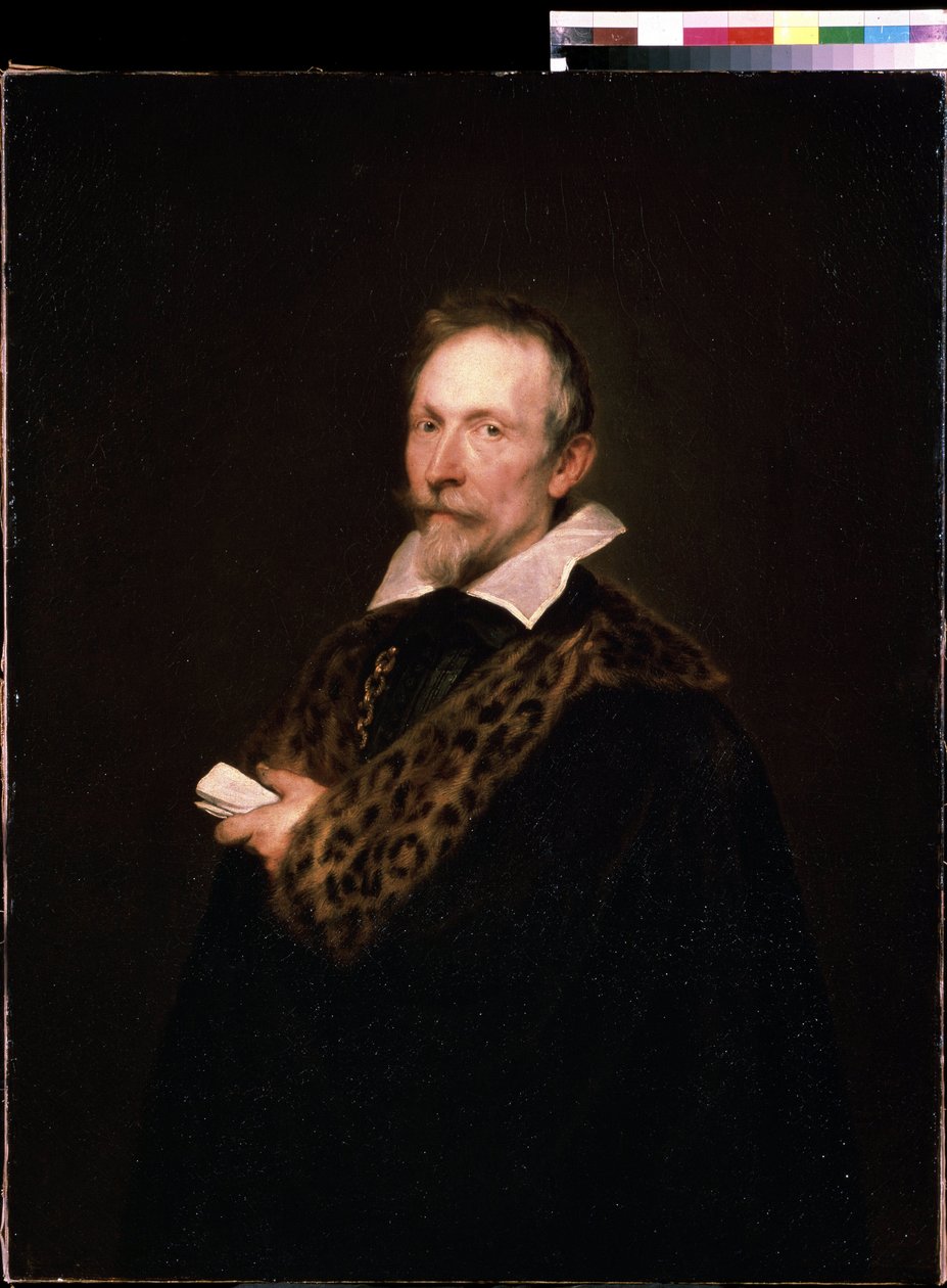 „Portret dyplomaty i intelektualisty Jana Van der Wouver (Waverius) (1574-1636)” Obraz Antoine van Dyck (lub Athony lub Antoon, Anton lub Anthonis autorstwa Anthony van Dyck