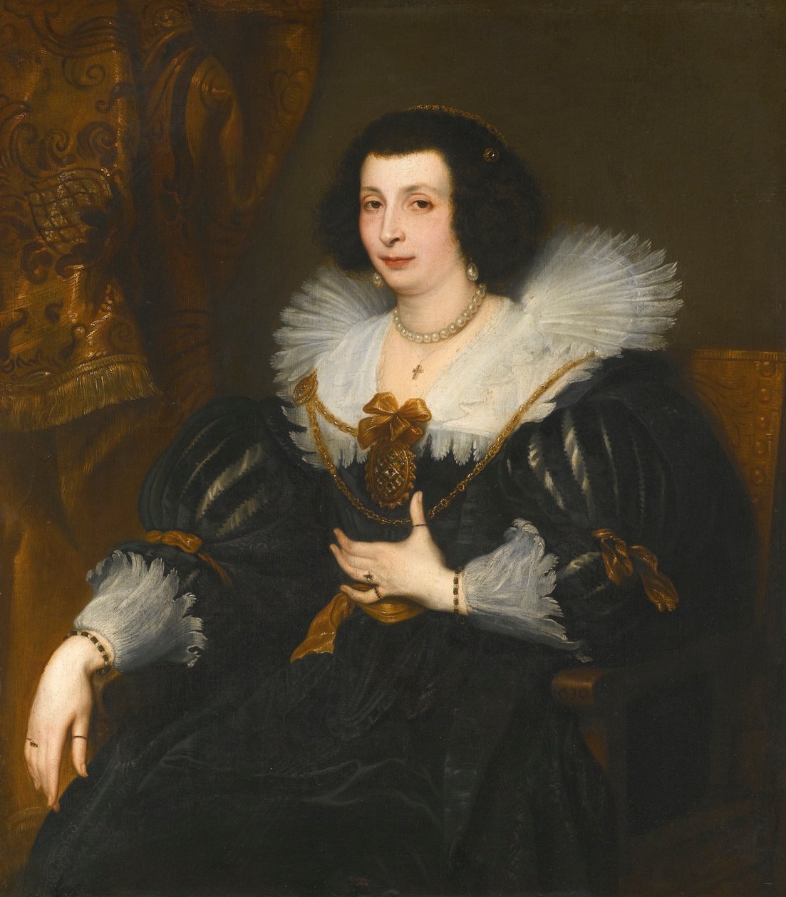 Portret Anny Marii de Çamudio (-1663), żony Ferdynanda de Boisschot autorstwa Anthony van Dyck