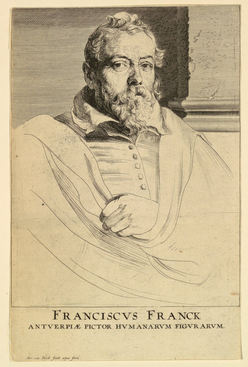 Portret Fransa Franckena, z ikon książąt Men autorstwa Anthony van Dyck