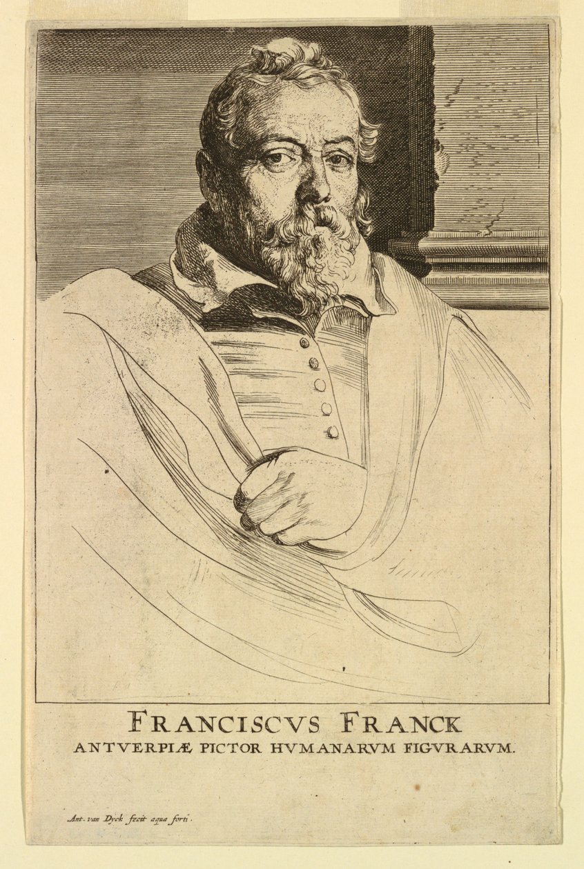 Portret Fransa Franckena z ikon książąt Men autorstwa Anthony van Dyck