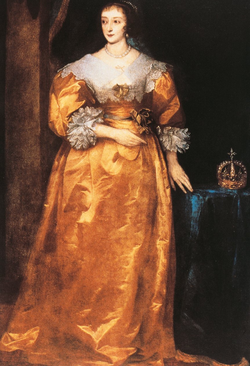 Portret Henrietty Marii z Francji (Paryż autorstwa Anthony van Dyck