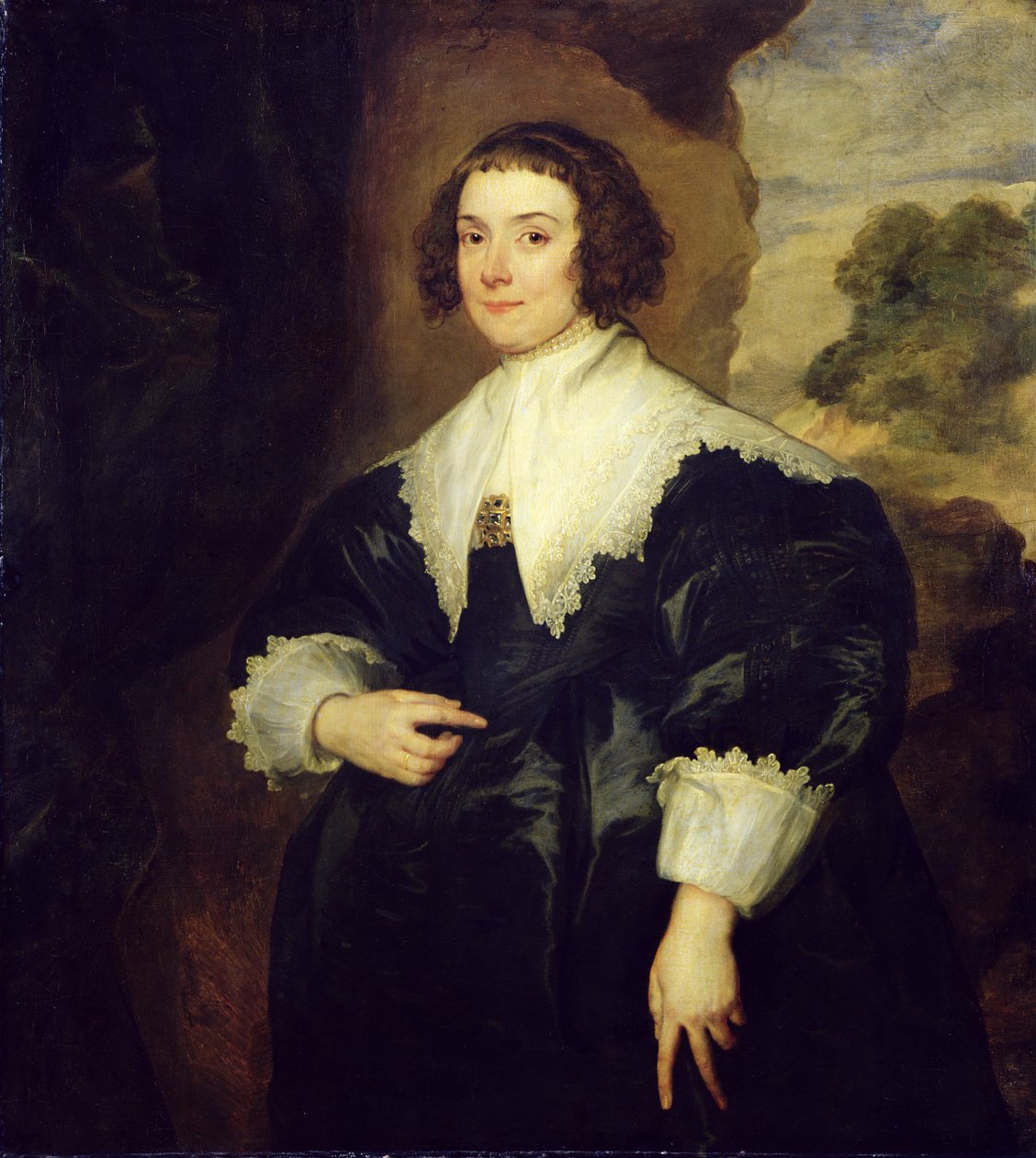 Portret Isabelli van Assche, żony Justusa van Meerstratena (zm. 1639) 1634-35 autorstwa Anthony van Dyck