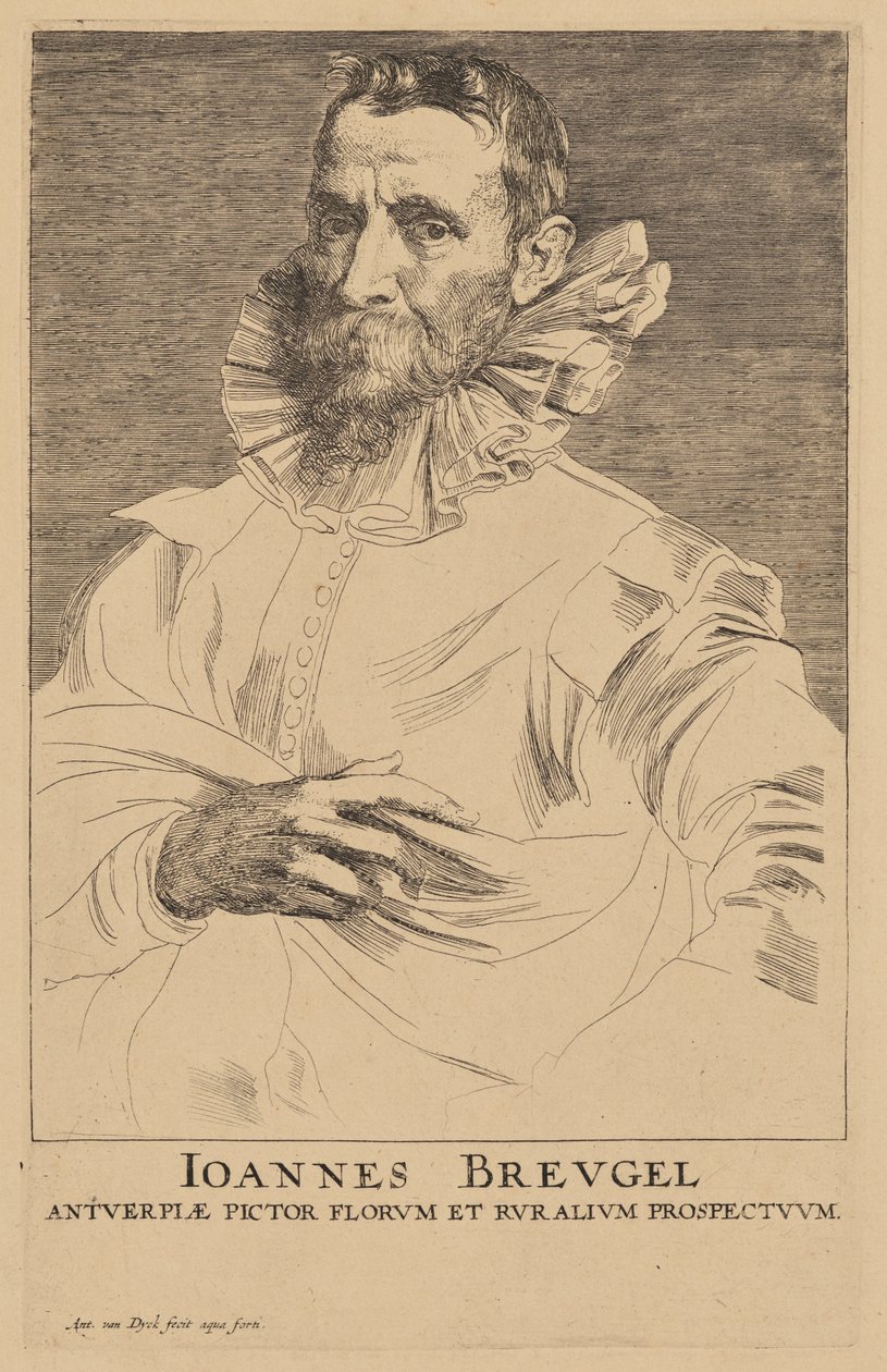 Portret Jana Bruegla starszego autorstwa Anthony van Dyck