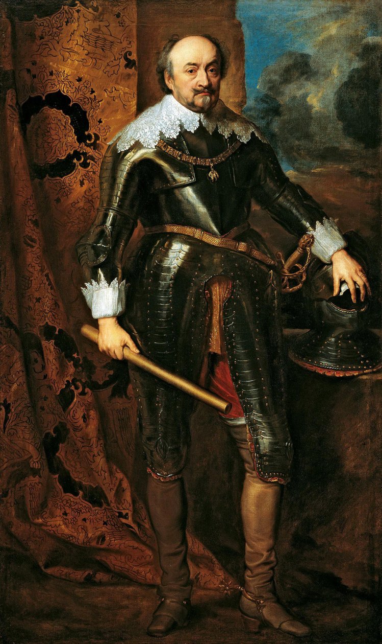 Portret Jana VIII z Nassau-Siegen 1583-1638, 1617. autorstwa Anthony van Dyck