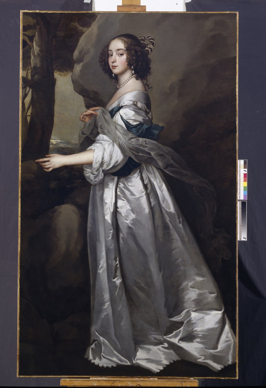 Portret lady Frances Cranfield, lady Buckhurst, późniejszej hrabiny Dorset, ok. 1637-50 (olej na płótnie) autorstwa Anthony van Dyck