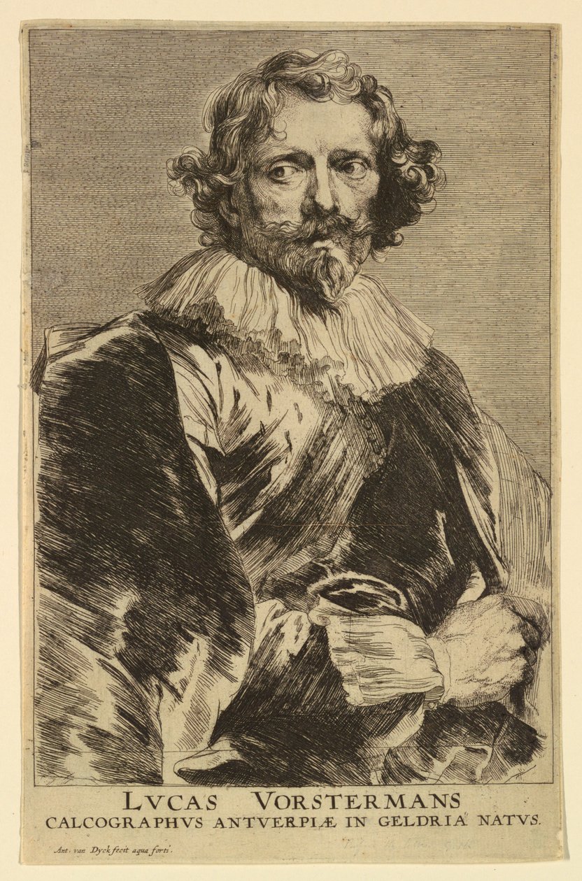 Portret Lucasa Vorstermana I, z ikon książąt męskich autorstwa Anthony van Dyck