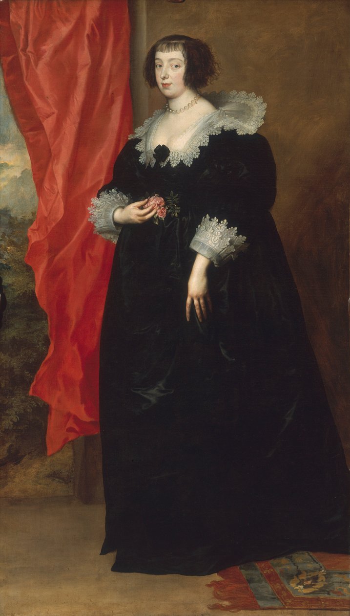 Portret Marguerite de Lorraine (1615-72), księżnej Orleanu, 1634 autorstwa Anthony van Dyck