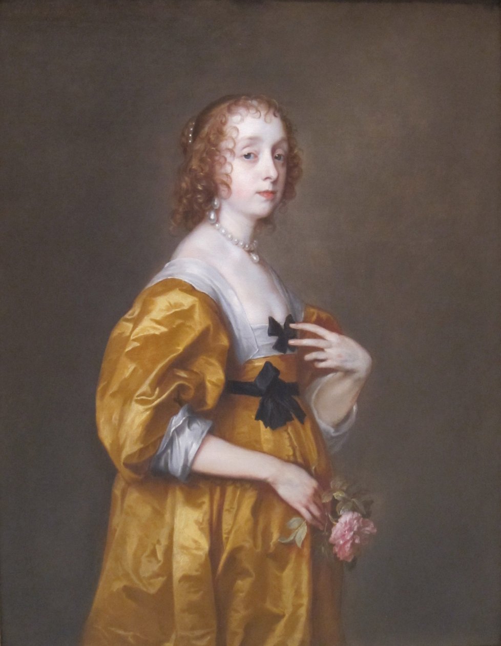 Portret Mary Stewart, księżnej Richmond i księżnej Lennox (1622-1685), dawniej lady Mary Villiers autorstwa Anthony van Dyck