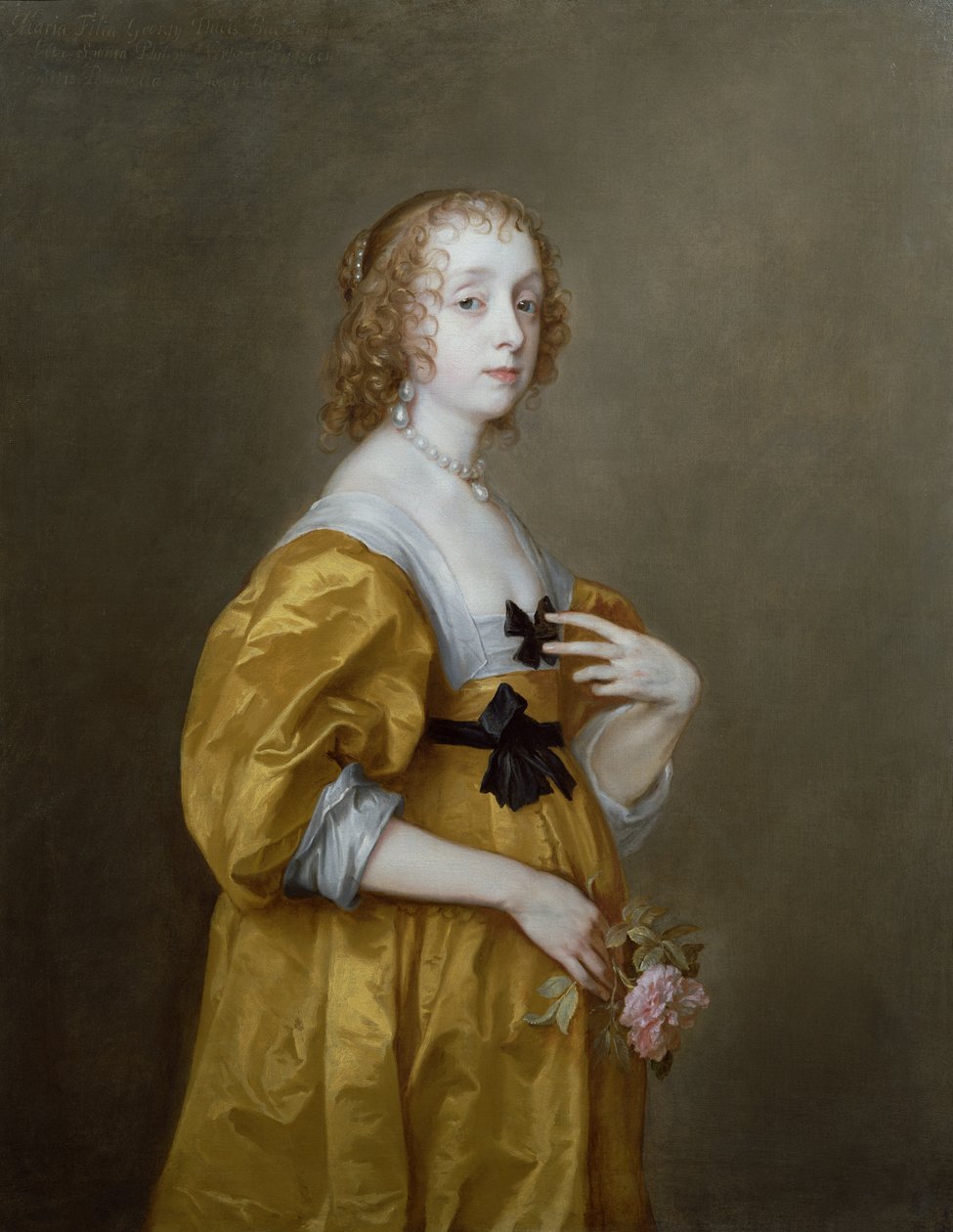 Portret Mary Villiers (1622-85) Lady Herbert z Shurland autorstwa Anthony van Dyck
