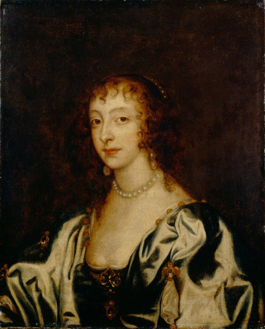 Portret królowej Henrietty Marii z Francji 1609-1669, 1666 autorstwa Anthony van Dyck