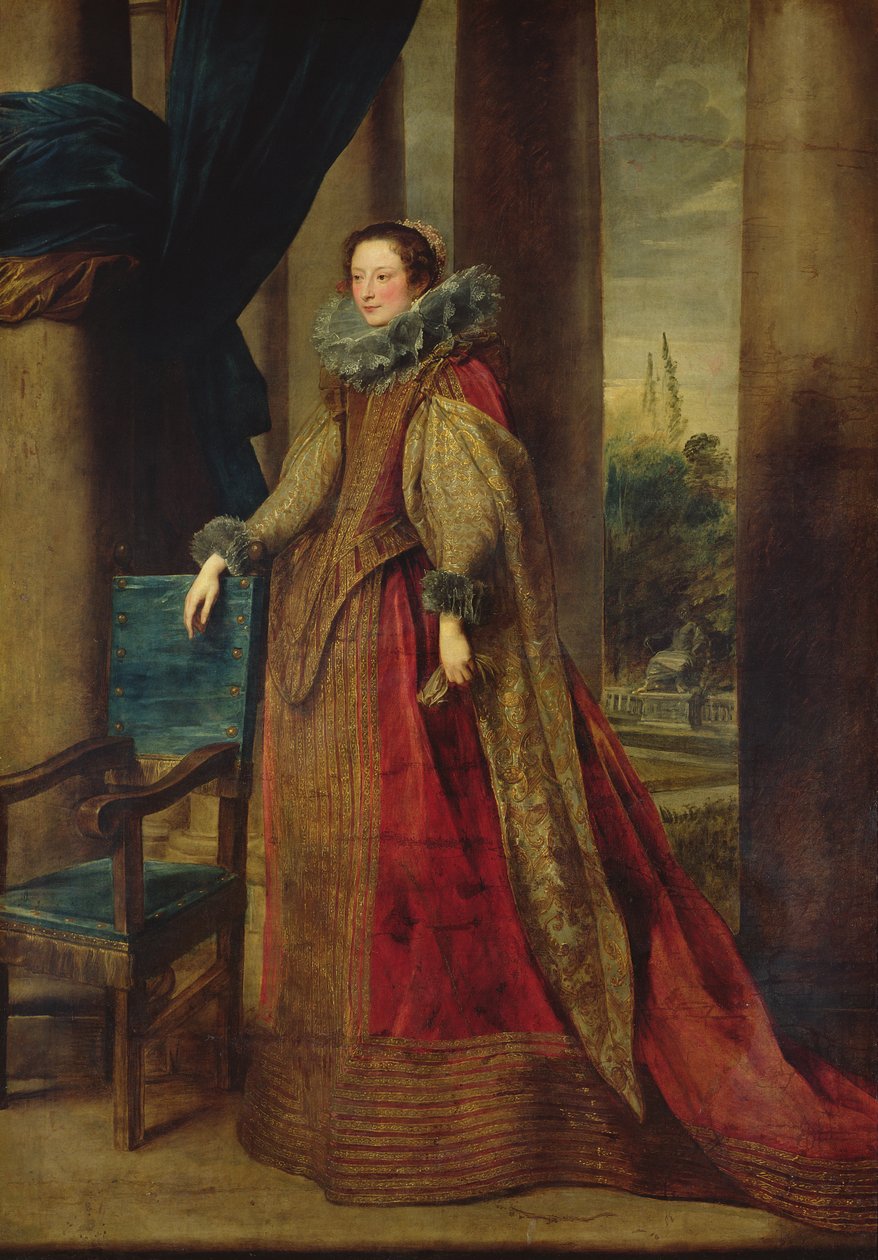Portret damy, przypuszczalnie markiza Geromina Spinola-Doria de Genes autorstwa Anthony van Dyck