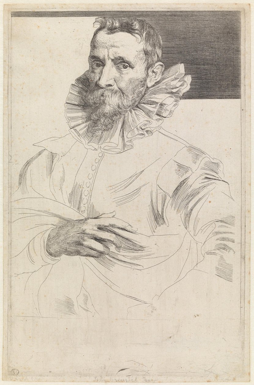 Portret Jana Brueghla starszego autorstwa Anthony van Dyck