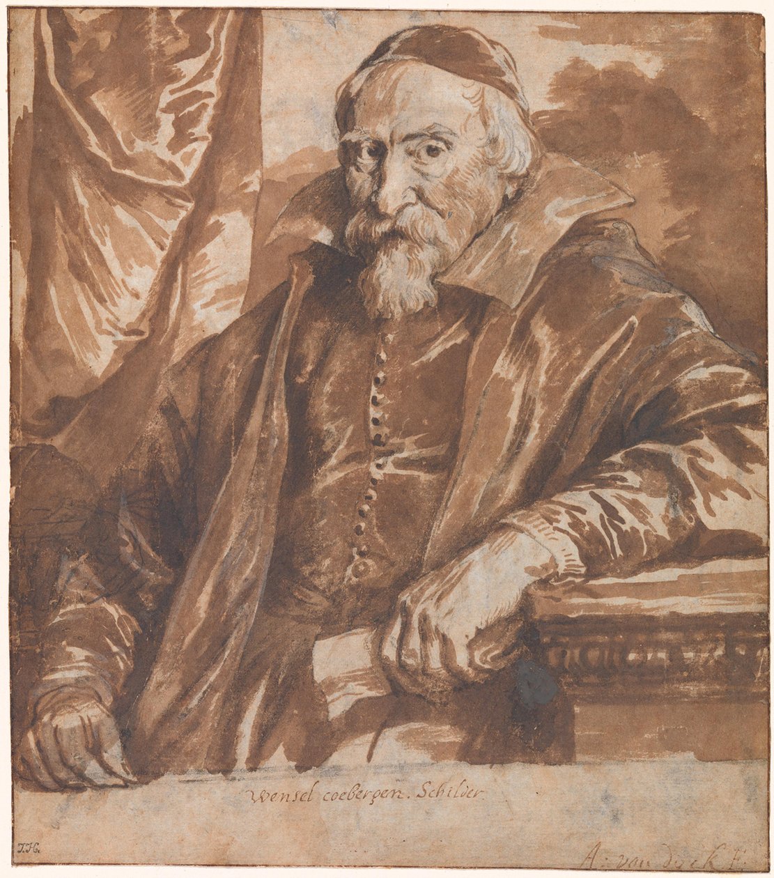 Portret Wenzela Coebergera (Coeberghera) autorstwa Anthony van Dyck