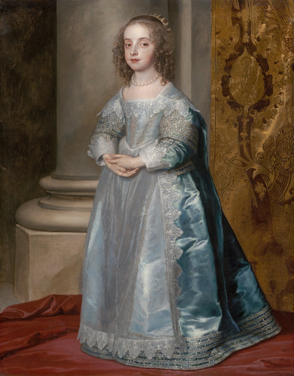 Księżniczka Maria, córka Karola I autorstwa Anthony van Dyck