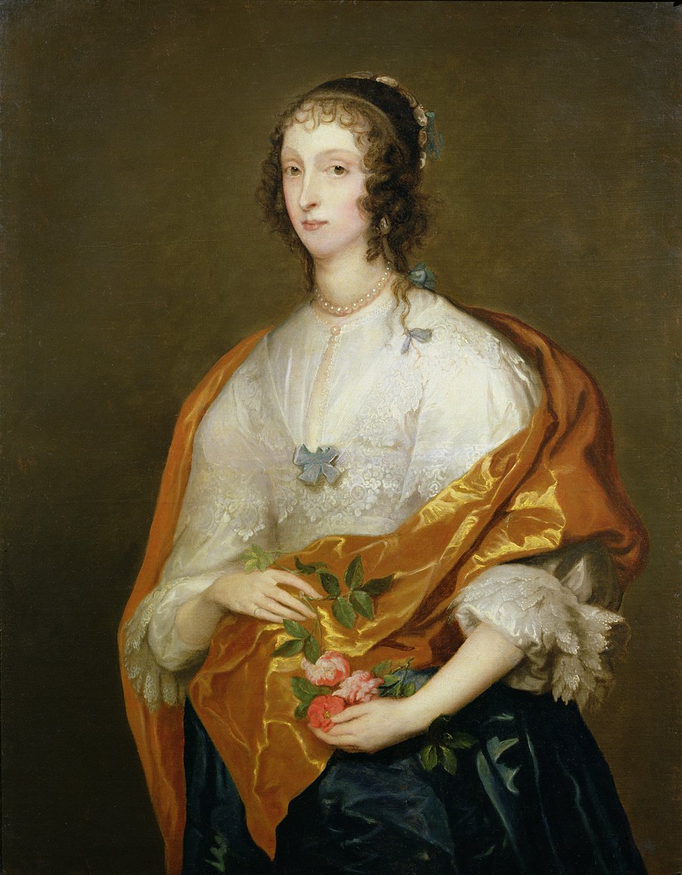 Królowa Henrietta Maria (1609-69) autorstwa Anthony van Dyck