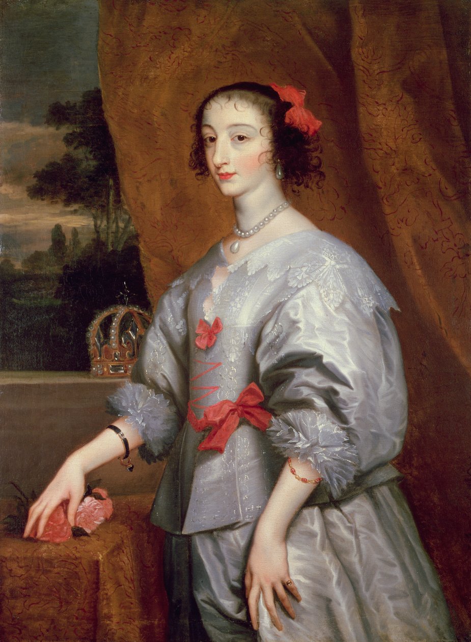 Królowa Henrietta Maria autorstwa Anthony van Dyck