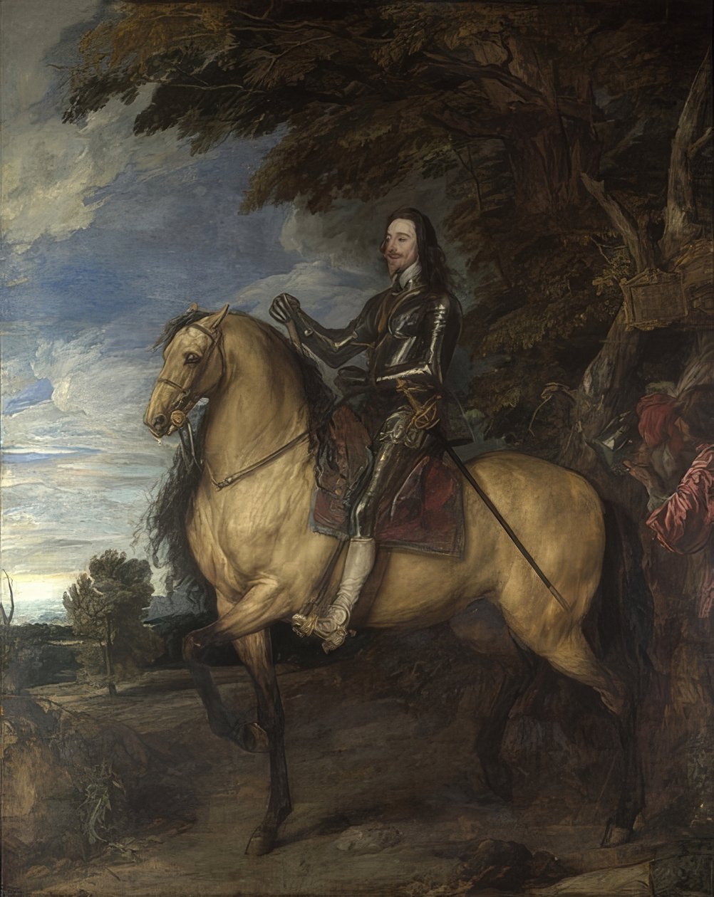 Portret konny Karola I około 1637-38 autorstwa Anthony van Dyck