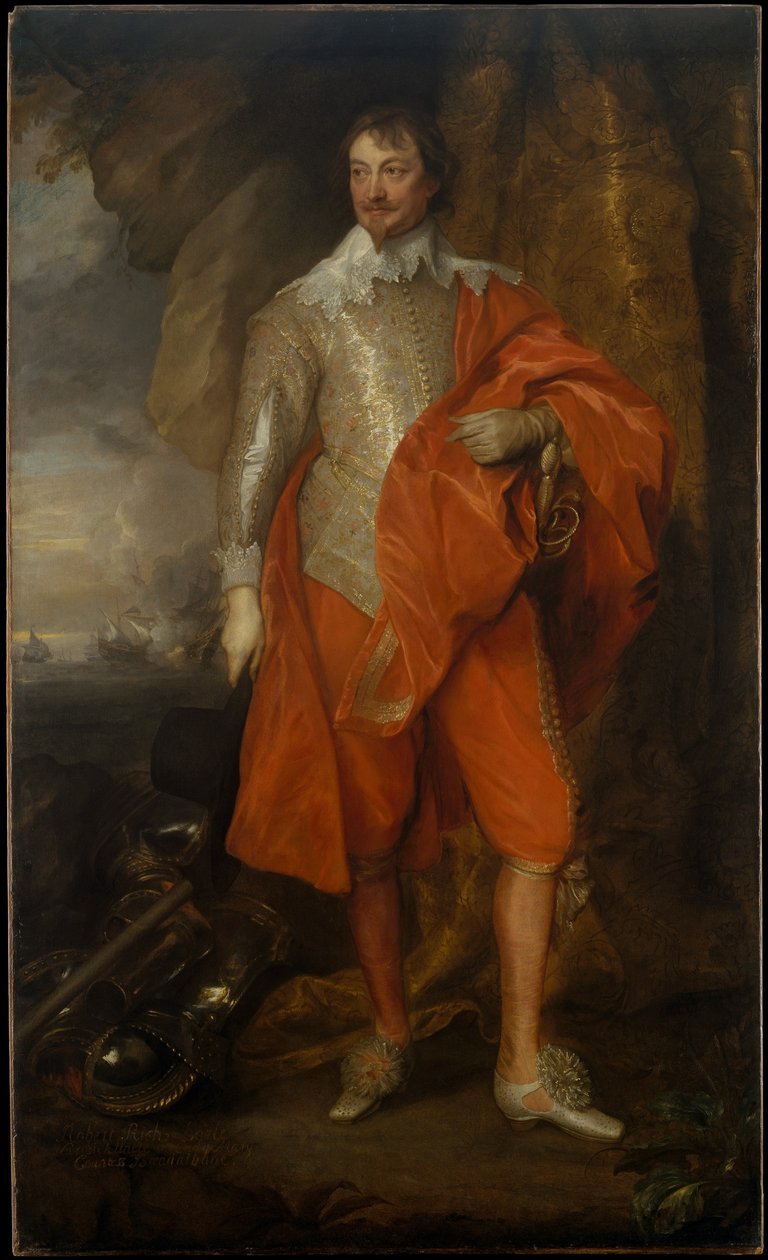 Robert Rich (1587-1658), drugi hrabia Warwick autorstwa Anthony van Dyck
