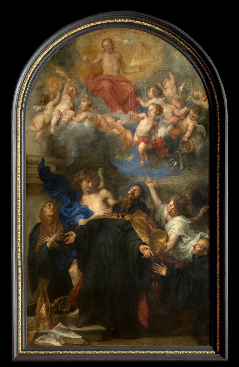 Santo Agostinho em Êxtase (óleo sobre tela) polimento autorstwa Anthony van Dyck