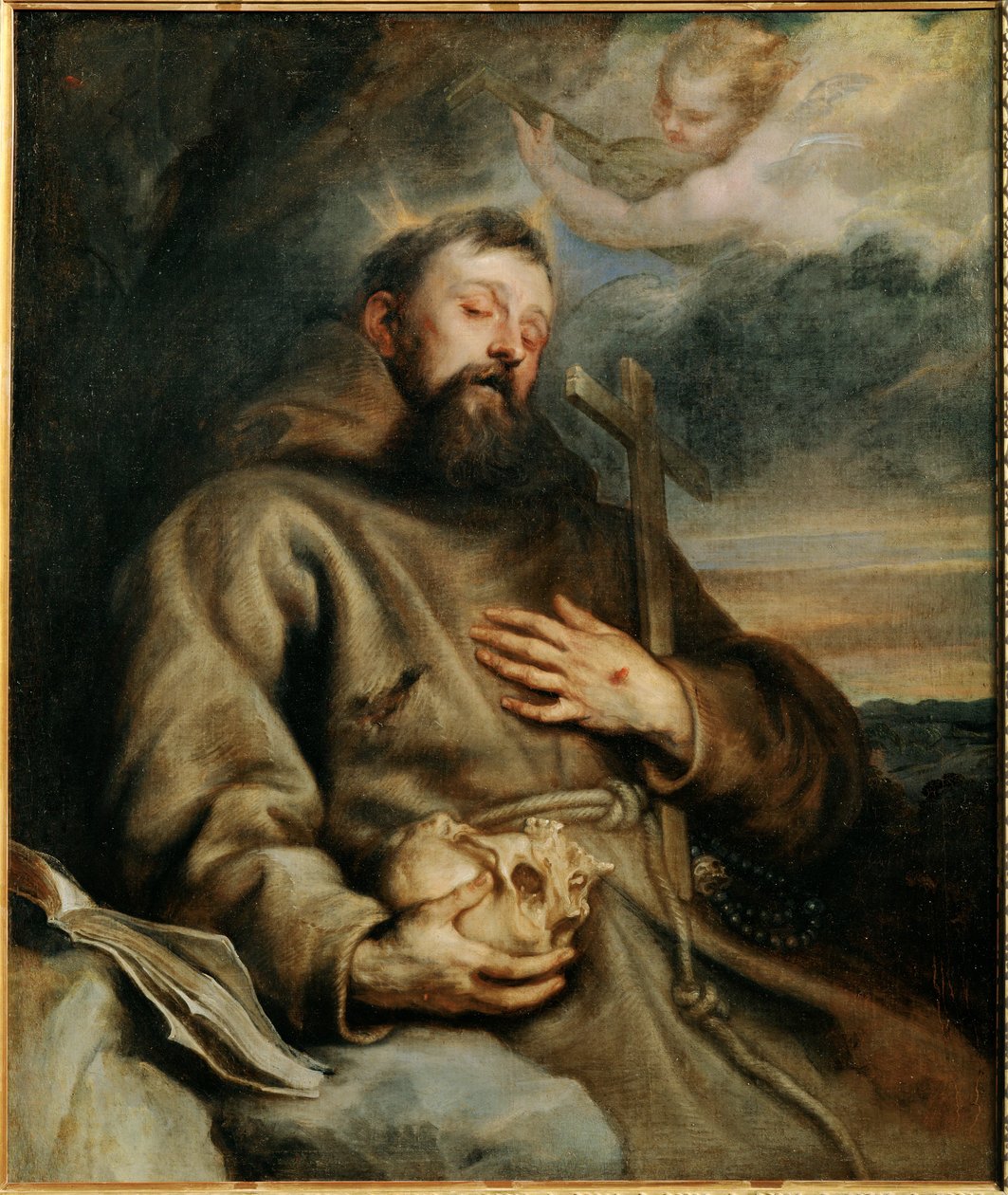 Święty Franciszek z Asyżu (obraz na płótnie) autorstwa Anthony van Dyck