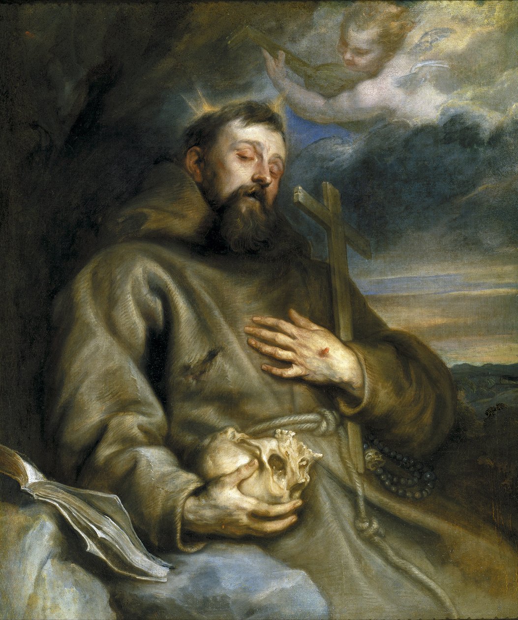 Św. Franciszek z Asyżu w ekstazie autorstwa Anthony van Dyck