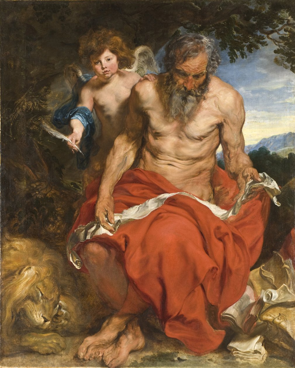 Święty Hieronim, 1618-1619 autorstwa Anthony van Dyck