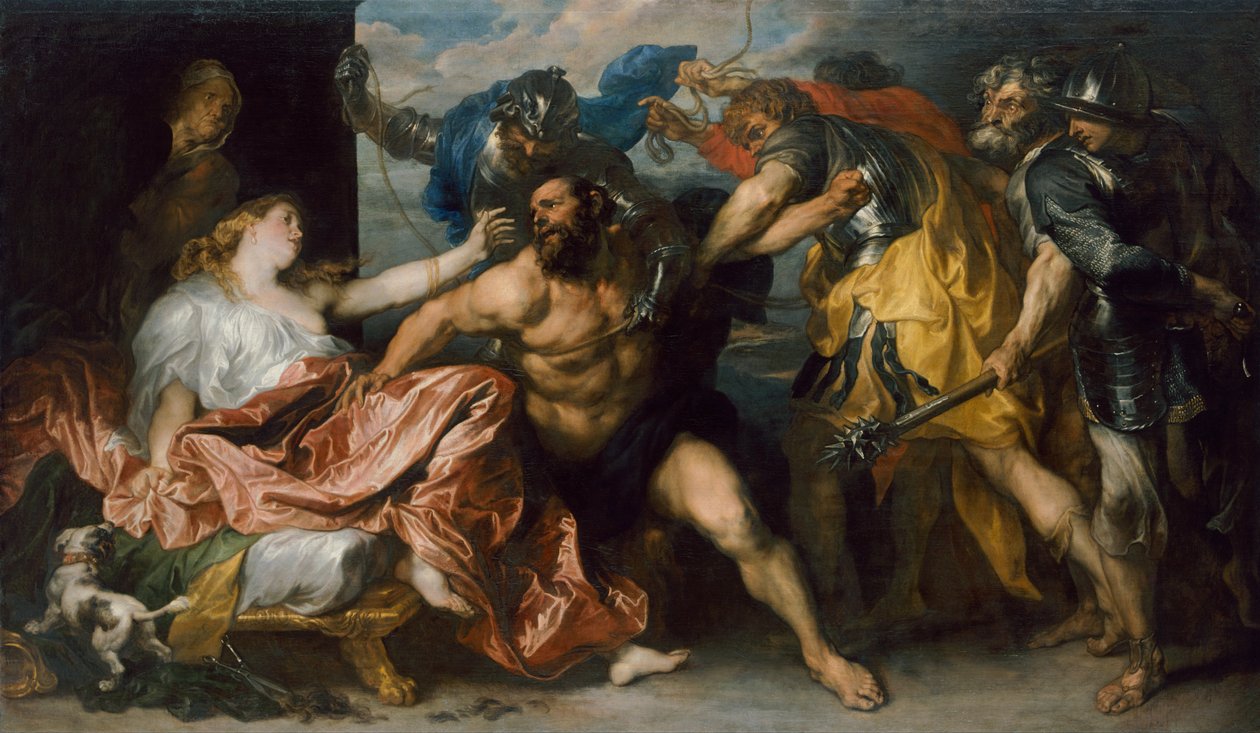 Samson i Delilah autorstwa Anthony van Dyck