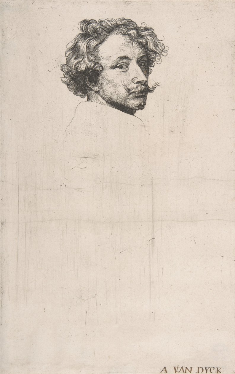 Autoportret, z Ikonografii, ca. 1640. autorstwa Anthony van Dyck