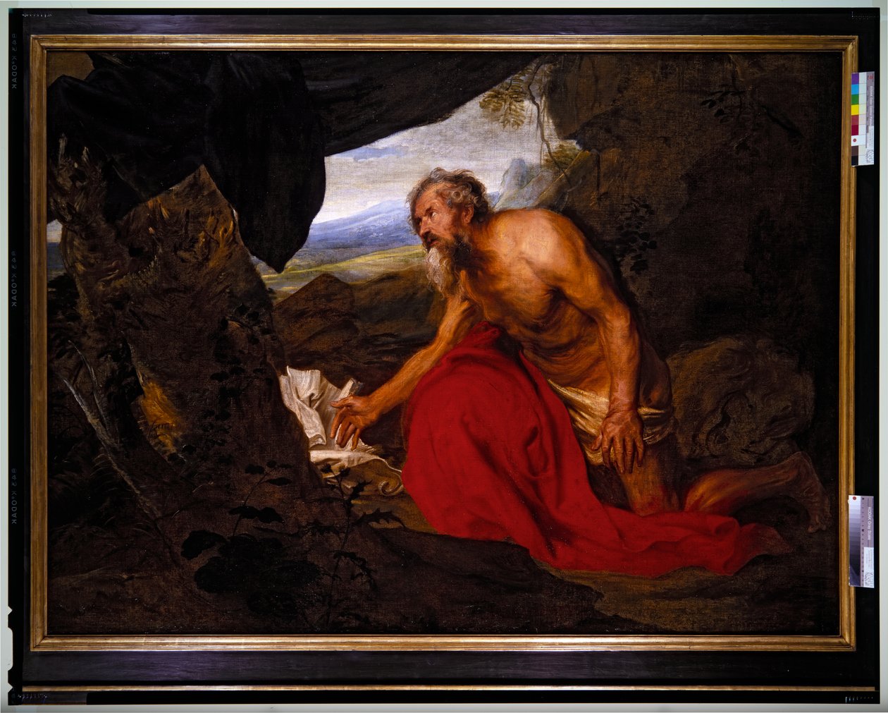 St. Jerome, päivätty puolalainen autorstwa Anthony van Dyck