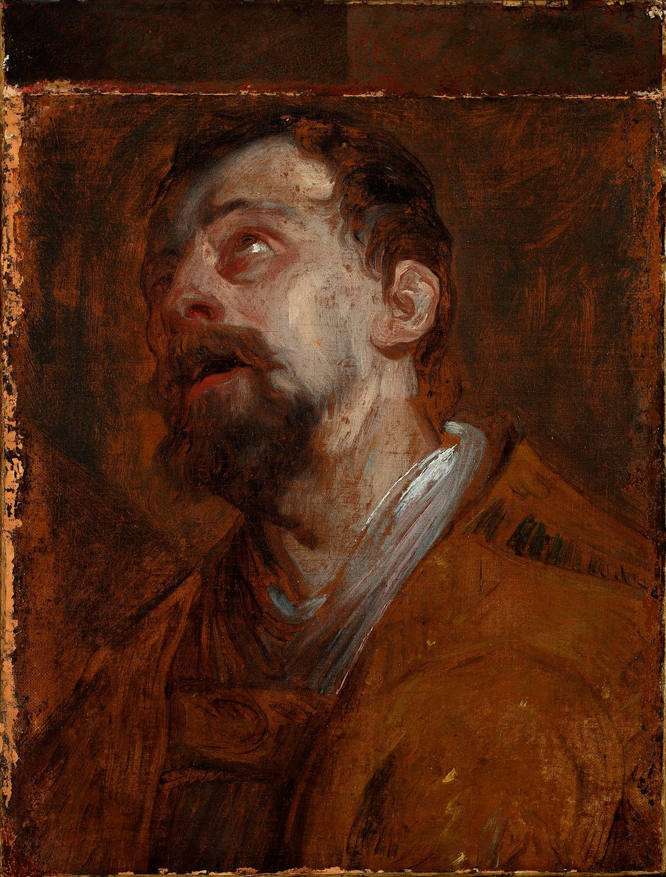 Studium głowy św. Huberta (?) autorstwa Anthony van Dyck