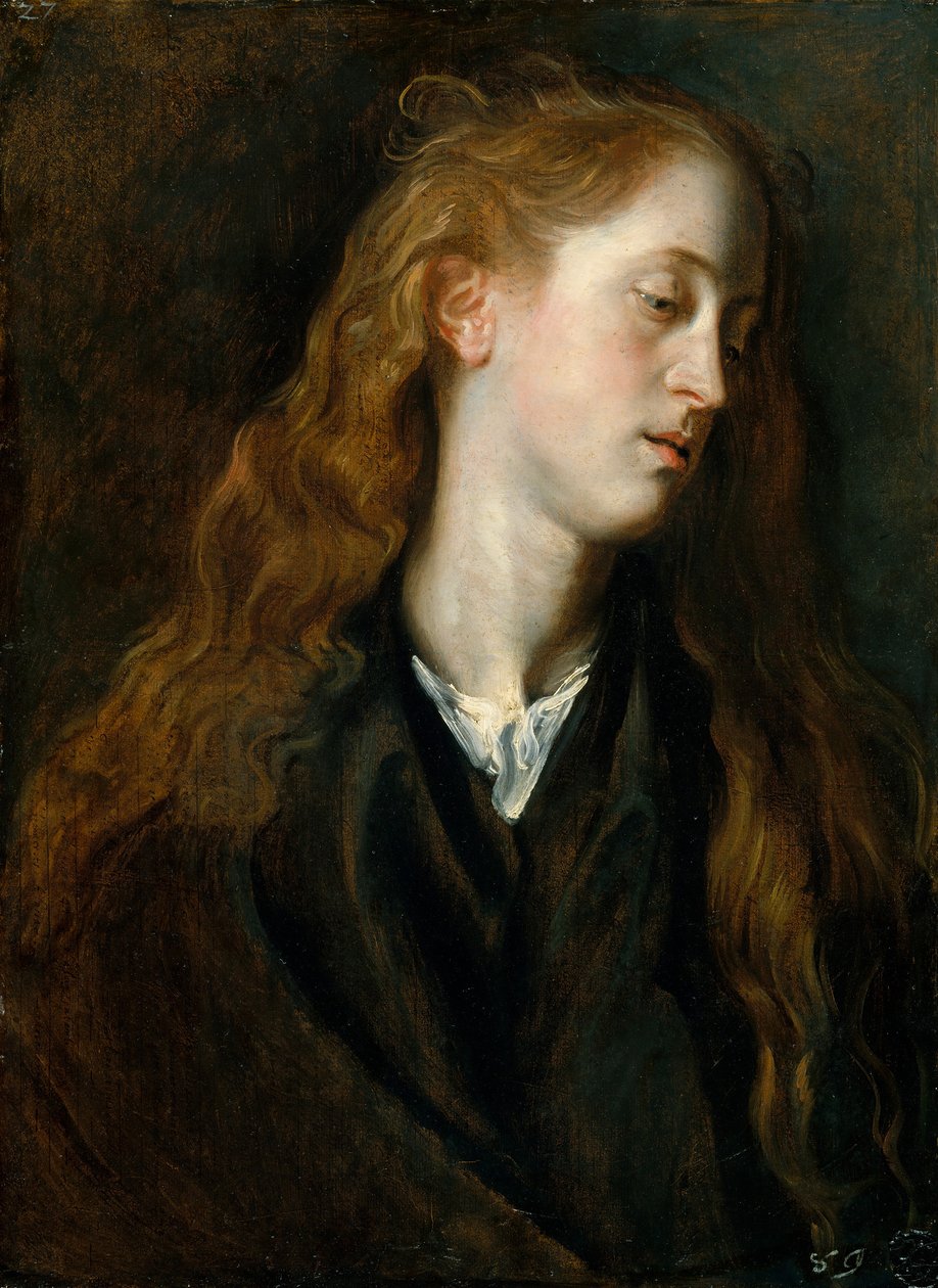 Kierownik gabinetu młodej kobiety, ca. 1618-20. autorstwa Anthony van Dyck