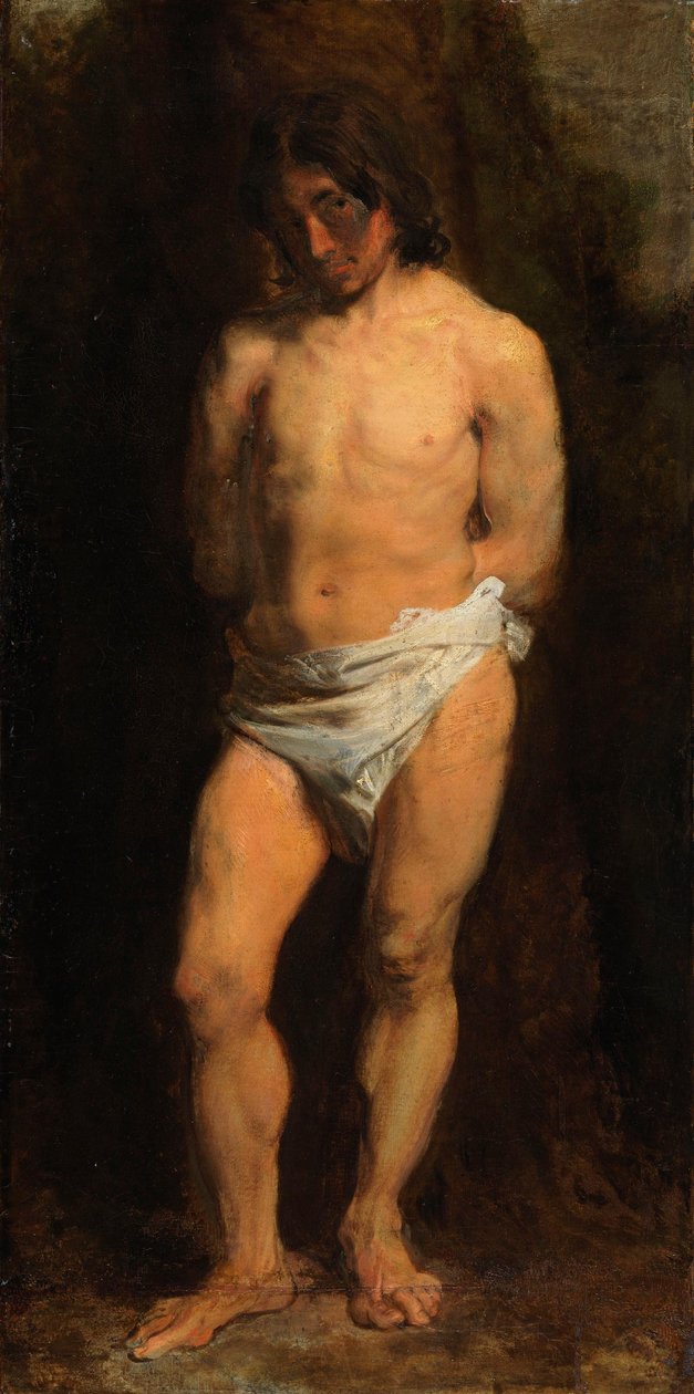 Studium nagiego młodzieńca autorstwa Anthony van Dyck